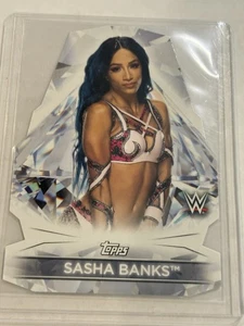 Topps WWE 2021 división femenina cortes de diamante #DC-11 Sasha Banks - Imagen 1 de 2