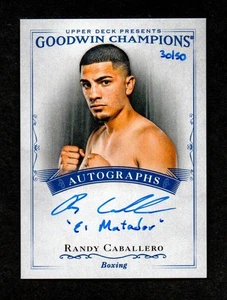 Autógrafo de boxeo Goodwin Champion Randy Caballero 'El Matador' 2016 30/50 - Imagen 1 de 2