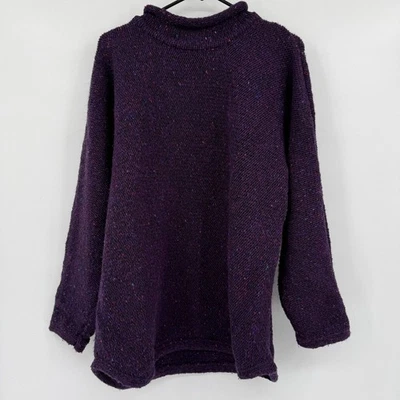 VTG Rathlin Ireland Wool Sweater Fishermen Large Donegal Hand Loomed Heritage - Image 1 of 4