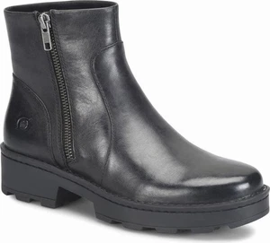 Stivaletti donna Born in pelle nera con cerniera laterale taglia 6M - Foto 1 di 3