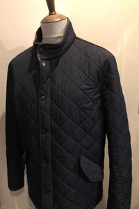 MEN'S BARBOUR QUILTED PADDED JACKET SIZE XL BLUE - Picture 1 of 5