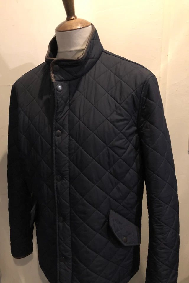 MEN'S BARBOUR QUILTED PADDED JACKET SIZE XL BLUE - Image 1 of 4
