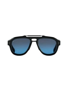 T Henri Dino Sonnenbrille Black schwarz blaue Gläser 53/17 - Neu - Bild 1 von 3