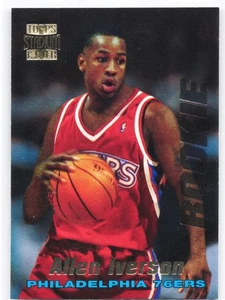 1996-97 Topps Stadium Club Allen Iverson RC #R1 Philadelphia 76ers - Picture 1 of 2