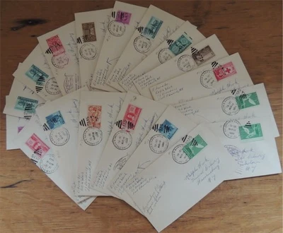 1949 RPO Lot of 18 Northcreek & Saratoga RPOs with different backstamps - Image 1 of 2