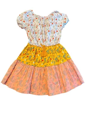 Vestido Peek Girls Floral en Niveles con Detalle de Borla Talla 6/7 Cottage Prairie Summe Foto 1 de 4