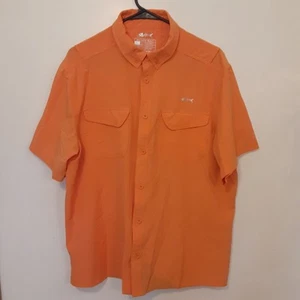 Silver Bait Performance Short Sleeve Vented Shirt Orange Fishing Mens L Outdoor - Picture 1 of 9