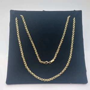 14ct Yellow Gold Round Belcher Link Chain 21" (15.13g) Hallmarked - Picture 1 of 11