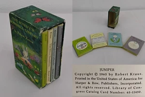 The Bunny's Nutshell Library 4 Book Set Robert Kraus Vintage 1965 #J4514 - Picture 1 of 23