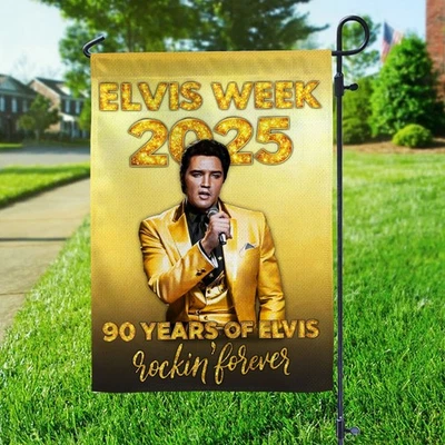 Elvis Presley Garden Flag 3D House Decor Flag 2025 - Image 1 of 4