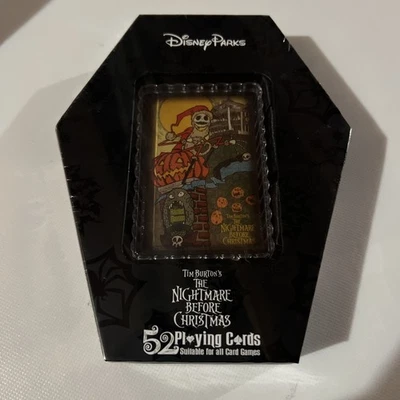 Baralho de 52 cartas A Nightmare Before Christmas parques da Disney novo lacrado - Imagem 1 de 3
