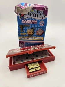 World's Smallest Scrabble Board Game, NEW-OPEN Box - Picture 1 of 1