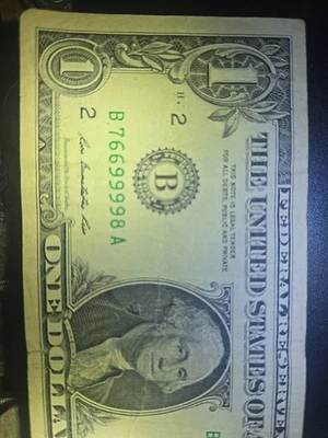 Unique High Serial Num $1 BILL - Image 1 of 4
