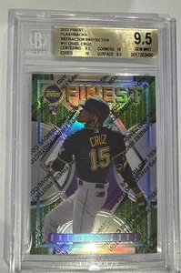 POP 1 O'Neal Cruz 7/10 Topps Finest rifrattore con rivestimento RC BGS 9,5 10 10 9,5 - Foto 1 di 14
