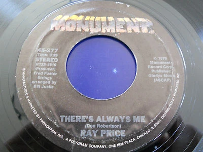 RAY PRICE NM There's Always Me 45 If It's All The Same To You 277 Monument 7" - Image 1 of 2