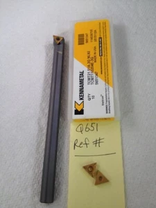 1 NEW 3/8" CARBIDE BORING BAR C06-STUCR-2 W/ KENNAMETAL TCMT 21.51A INSERTS Q651 - Picture 1 of 7