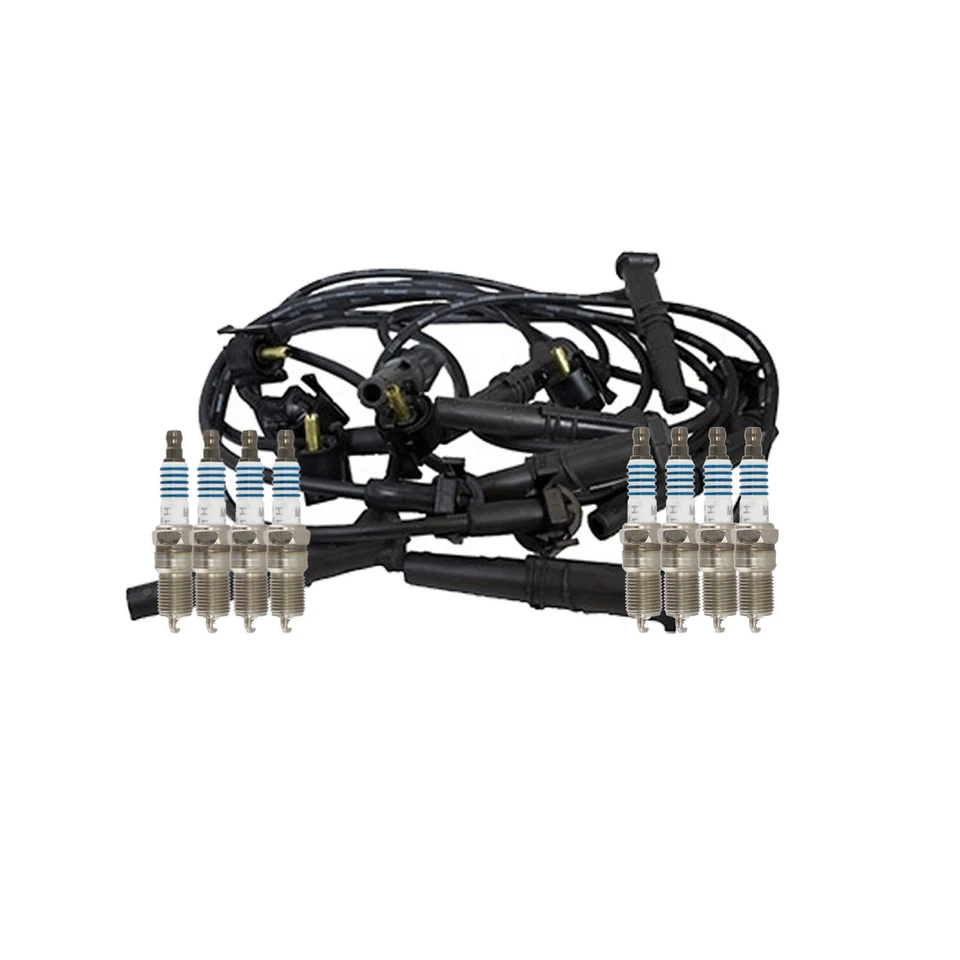 Juego de 8 bujías y cables Motorcraft OEM Platinum para Ford Mustang GT 4.6 V8 96-98 Foto 1 de 1
