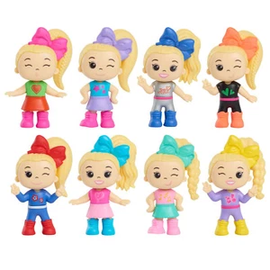 JoJo Siwa 8 Pc Collectible Figure Set Jo Jo's World Figurines Cake Toppers 2.25" - Picture 1 of 2