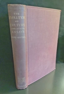 Rare! 1906 First Edition The Evolution of Culture *Pitt-Rivers*Fold-Out Charts - Picture 1 of 11