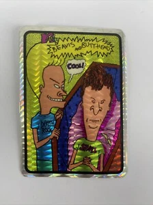 RARE Vintage Beavis and Butthead Cool Coffin Prism Vending Machine Sticker NOS - Picture 1 of 2
