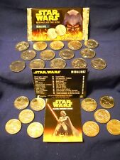 2005 Cards inc. Star Wars REVENGE of the SITH (ROTS) Medalionz SILVER Coin SET