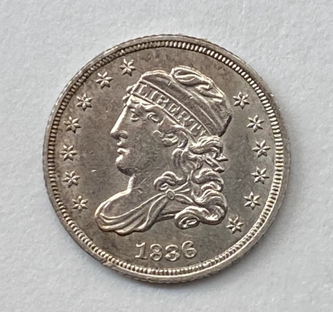 1836 Capped Bust Silver Half Dime Cover