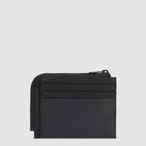 Portamonete con porta documenti e carte di credito piquadro - PP4822S136Rnero - Foto 1 di 2