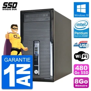 PC Tour HP ProDesk 400 G1 Intel Pentium G3220 RAM 8Go SSD 480Go Windows 10 Wifi - Imagen 1 de 7