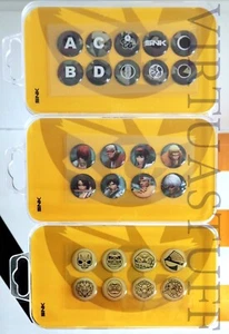 NEOGEO ARCADE STICK PRO BUTTONS STICKERS, STANDARD, KOF, MONSTERS, JAPAN MARKET! - Picture 1 of 5