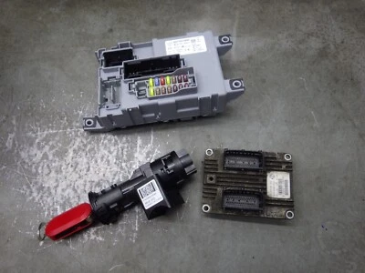 Fiat 500 2009 1.2 BCM Engine ECU Ignition Barrel Lock Set 51847332 F712 - Image 1 of 4