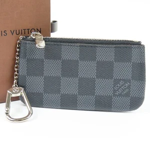 Bolsa Llavero Damier Cuero Grafito Bolsillo Bolsillo Bolsillo Negro N60155 79200 - Imagen 1 de 13