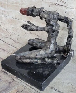Grotesque Evil Monster Zombie Nude Figure Bronze Sculpture Statue Original Art - Picture 1 of 10