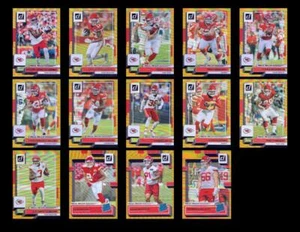 2022 Donruss Football Premium Gold Team Set w/ RC Kansas City Chiefs - Picture 1 of 1