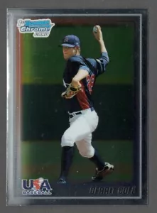 GERRIT COLE 2010 Bowman Chrome USA Baseball #USA-BC5 First/1st Base Card Yankees - Picture 1 of 2