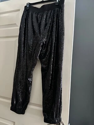 Pantalones ajustados negros con lentejuelas WHBM - talla L Foto 1 de 3