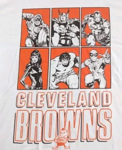 Cleveland Browns Marvel X Junk Food THE AVENGERS weißes T-Shirt Herren Gr. M  - Bild 1 von 3