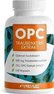 OPC Traubenkernextrakt - 240 Kapseln mit 75% reinem OPC je Kapsel - laborgeprüft - Bild 1 von 2