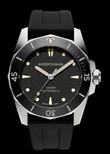 Andersmann Oceanmaster I 1000m Diver Bisel Negro Automático Nuevo - Imagen 1 de 10