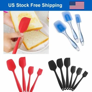 3pcs/4pcs/6pcs Spatula Set Non stick Silicone Heat Resistant Baking Kitchen Tool - Picture 1 of 26
