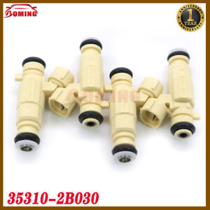 4x 35310-2B030 New Fuel Injector Nozzle For Hyundai KIA 353102B030 35310 2B030