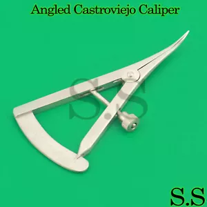 Angled Castroviejo Caliper 0 TO 20 MM 3.25" (8.3cm) Surgical Dental Instruments - Picture 1 of 3