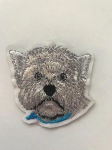 West Highland Terrier Westie Dog Iron on Applique Patch - Picture 1 of 1