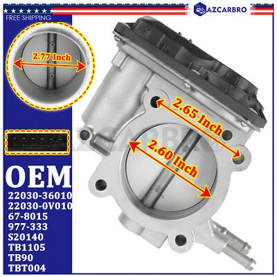 Carrocería del acelerador 22030-0V010 para Toyota Camry Highlander Rav4 Sienna TC 2009-2015 Foto 1 de 4