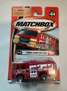 DENNIS SABRE FIRE TRUCK MATCHBOX AIRPORT ALARM D2 - Picture 1 of 4
