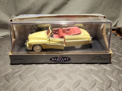 1/24 CLASSIC METAL WORKS 1949 FORD MERCURY CONVERTIBLE #10113 CALABASH YELLOW - Image 1 of 4