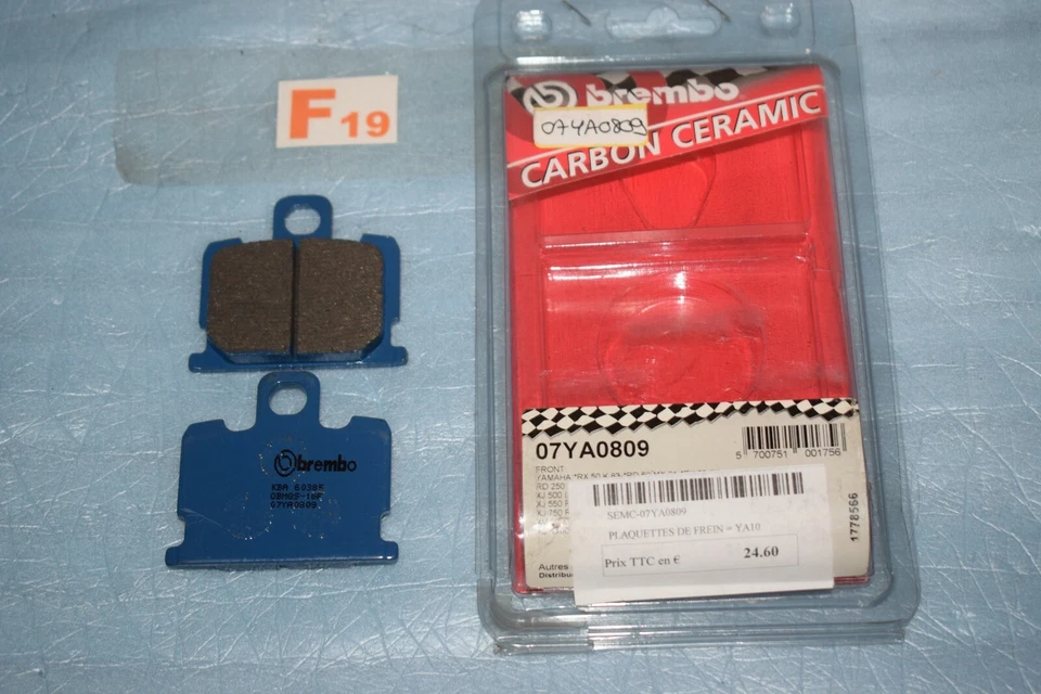 2 plaquettes de frein BREMBO Yamaha RD 50 80 MX RD 250 350 LC XJ 550 750 XS 1100 - Photo 1/1