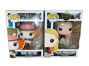 Funko Pop Alice KINGSLEIGH Paese delle Meraviglie e Cappellaio Matto! Figurina in vinile 177 180 ~ LEGGI - Foto 1 di 11