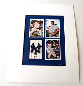 Topps 3D Cards With NY Yankees 3D logo Rivera Teixeira Swisher Matted - Picture 1 of 4
