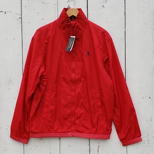 POLO Ralph Lauren Men's Red Lightweight Windbreaker Jacket Size Medium NEW - Picture 1 of 8