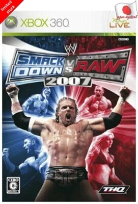 WWE 2007 SmackDown! VS RAW 360 THQ Microsoft Xbox 360 From Japan - Image 1 of 3